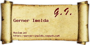 Gerner Imelda névjegykártya